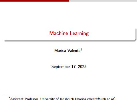 First slide of the course Causal Machine Learning.