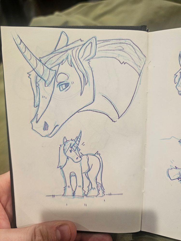 unicorn sketches