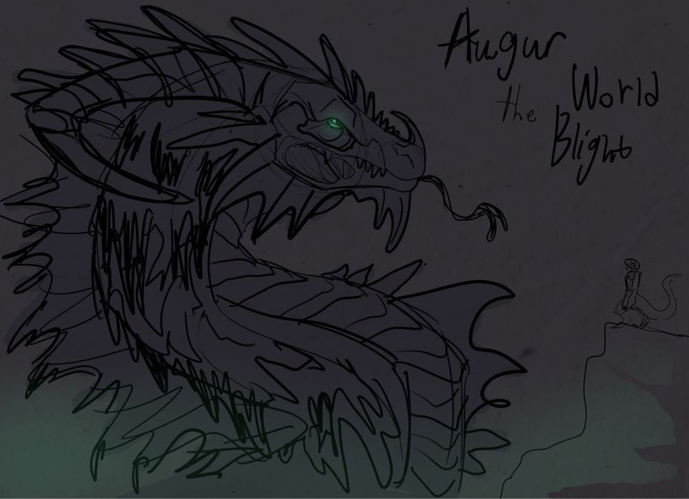 A gargantuan great wyrm dracolich looms over a dragonborn.