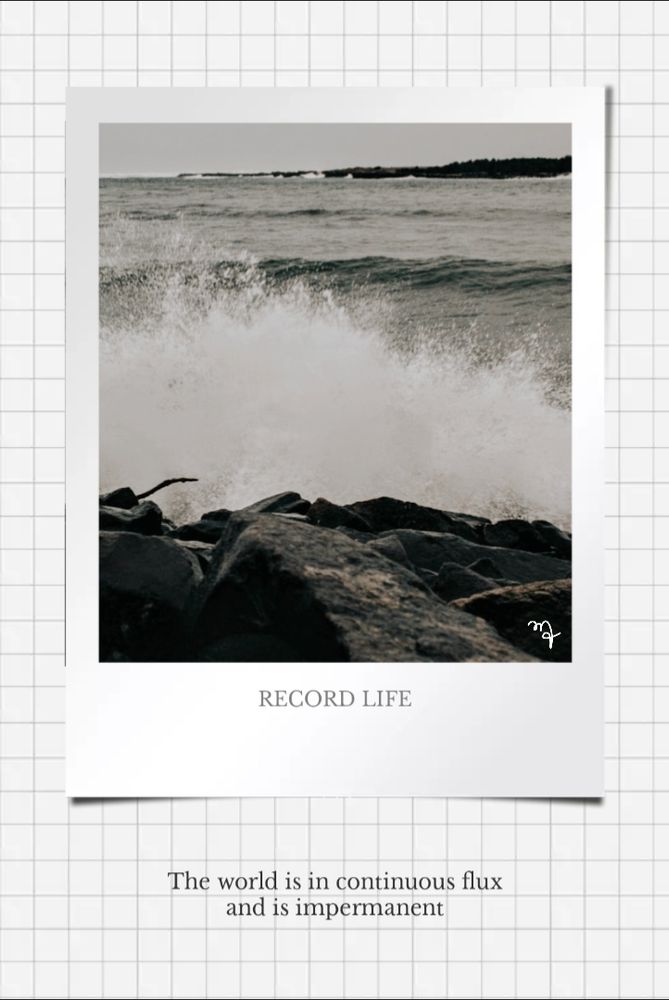 The world is like an ocean wave. Each wave seems exactly alike, when in fact it is not. 