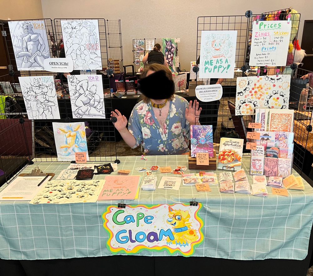 my table!!! (blacked out my face for internet privacy)