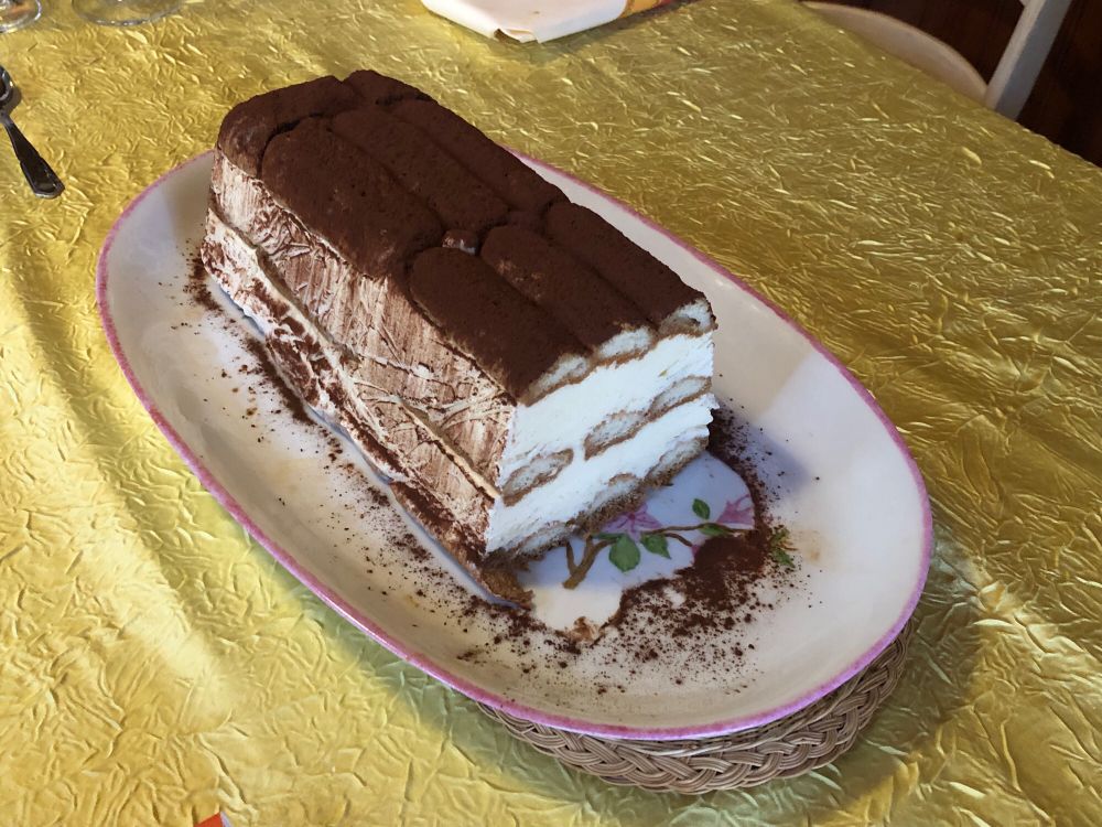 Bûche Tiramisu glacée faite maison