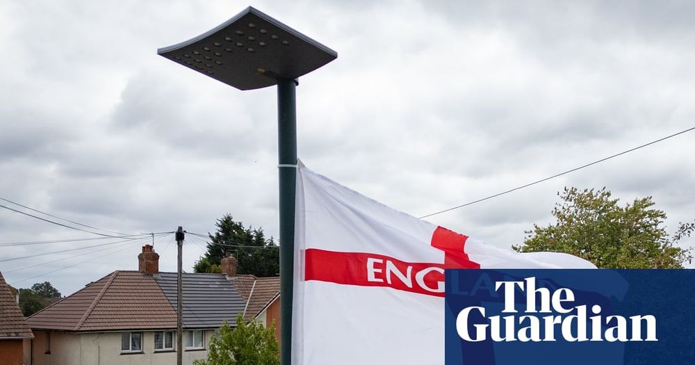 Organisers say they are just being patriotic but some suspect far right is behind ‘dangerous’ lamp-post movement