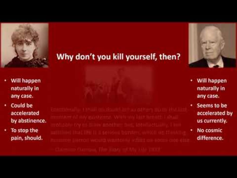 Human Extinction: Not Whether or When But How and Why/Not