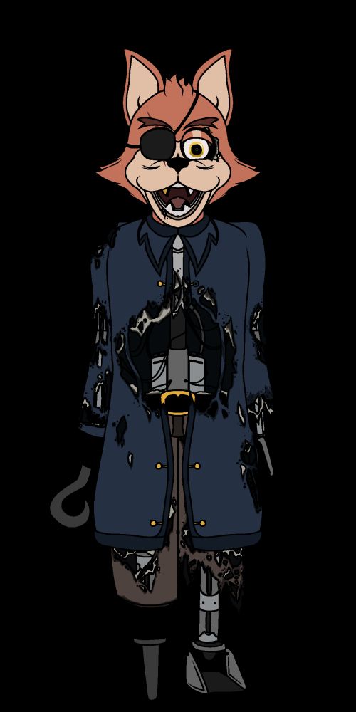 My design of Foxy the Pirate from Five Nights at Freddy's.