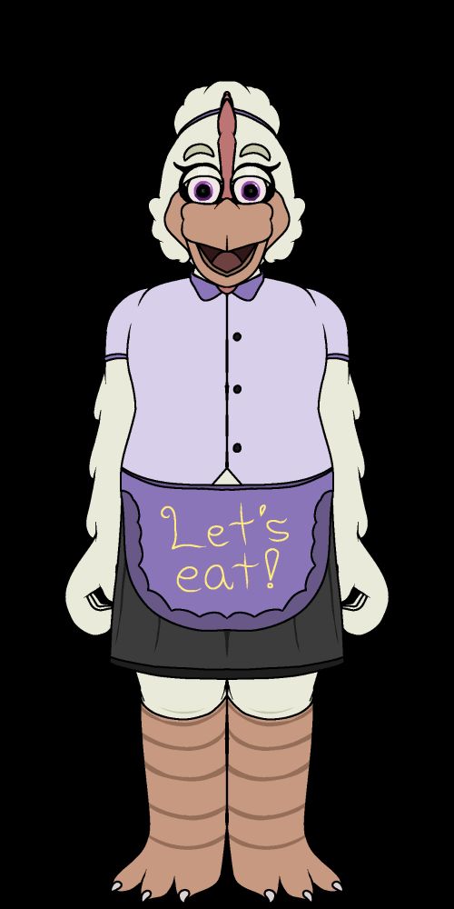 My design of Chica the Chicken from Five Nights at Freddy's.