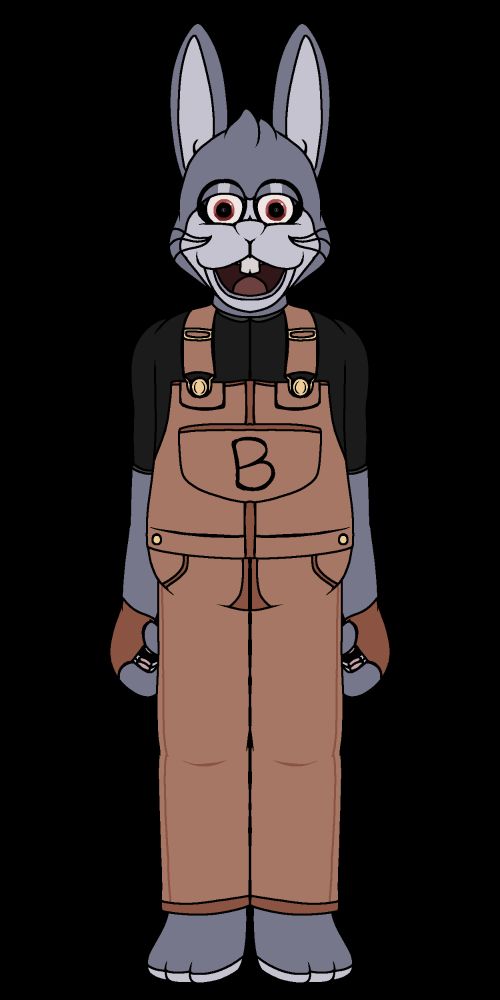 My design of Bonnie the Bunny from Five Nights at Freddy's.