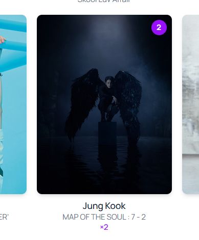 Map of the Soul: 7 Jungkook photocard from b-cd