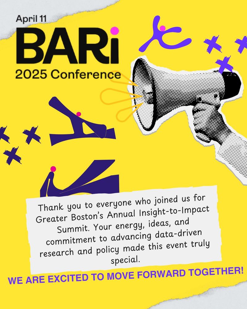 Thank you to everyone who joined us for Greater Boston’s Annual Insight-to-Impact Summit. Your energy, ideas, and commitment to advancing data-driven research and policy made this event truly special.
