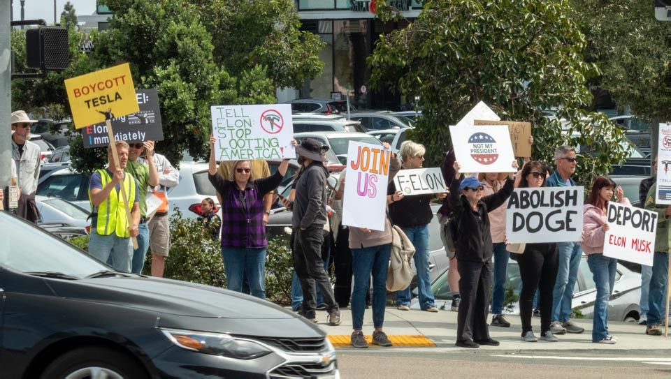 Some of the protest signs.