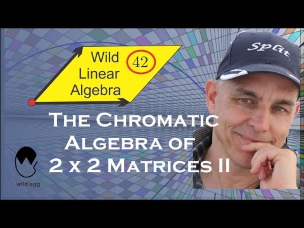 The chromatic algebra of 2x2 matrices II | Wild Linear Algebra B 42 | NJ Wildberger