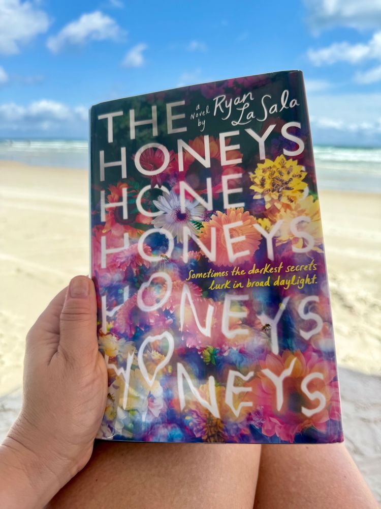 Cover of The Honeys by Ryan La Sala, a floral design with bees