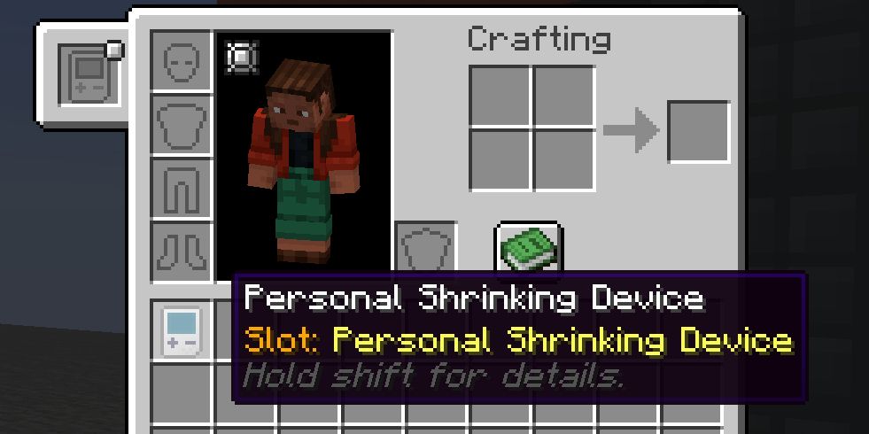 PSD Hint Text, showing Curio slot