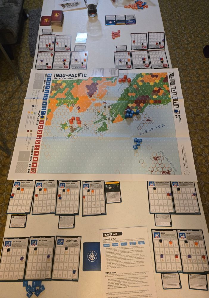 Display of Littoral Commander's Strait of Malacca map .