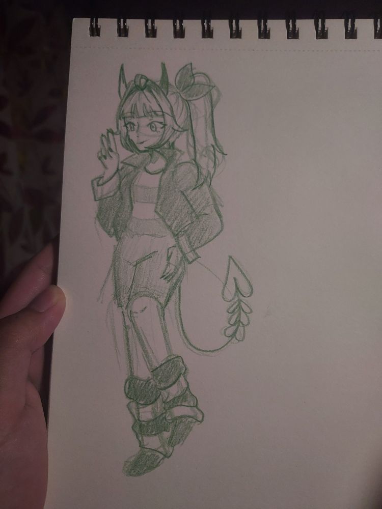 Doodle, sketchbook, color pencil, oc, ocs, art, traditional art