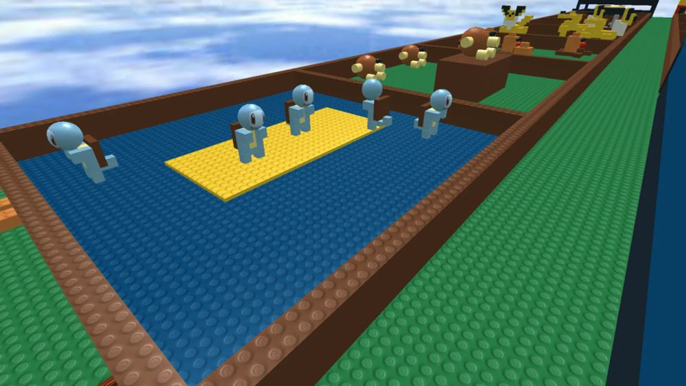 An automatically generated thumbnail of a Roblox map in the 2008 client. It uses the camera angle set by the game developer for the thumbnail, and includes a skybox.