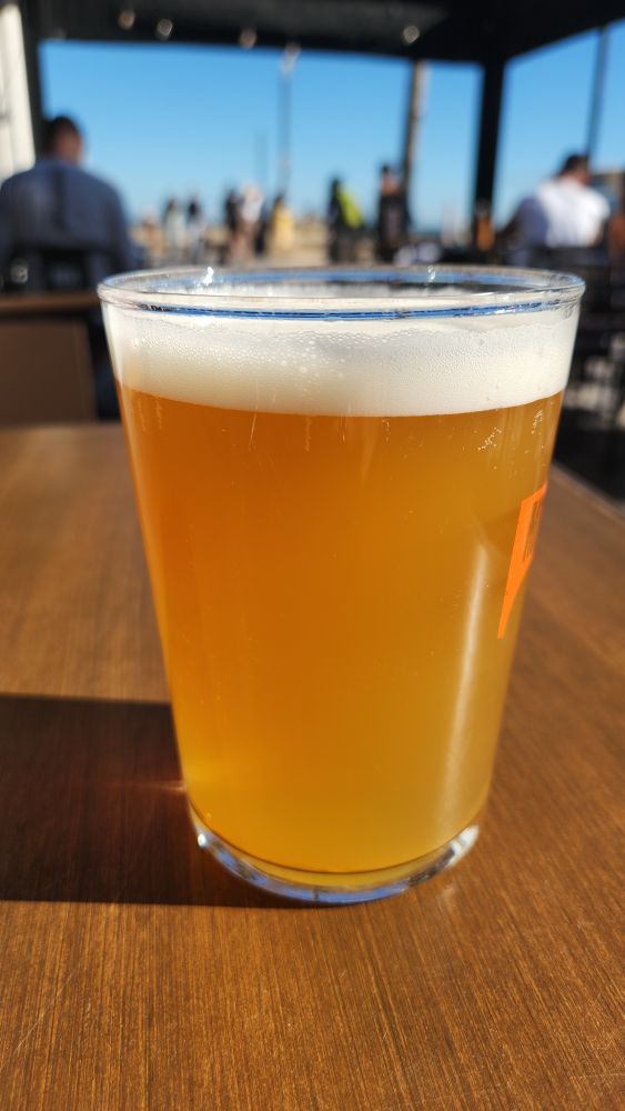 Glass of unfiltered beer