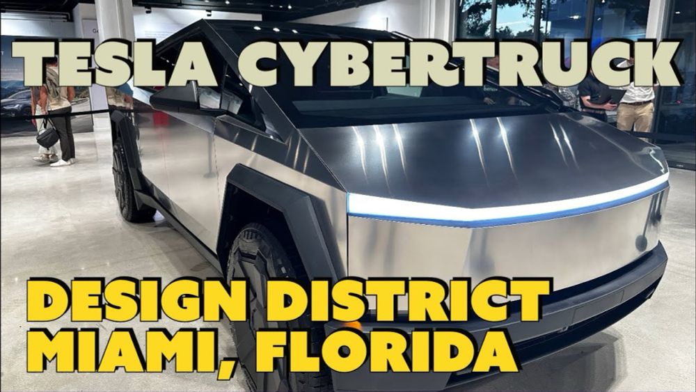 First Miami, Florida @Tesla Showroom #Cybertruck