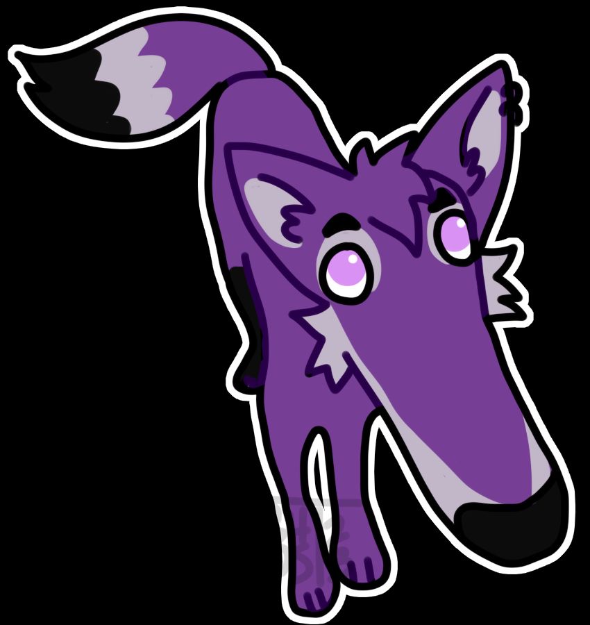 Ali the Purple Grape Wolf drawn in the "Let Me Do It For You" meme