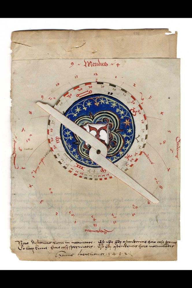 Manuscript astrological astrolabe by Hanns Herghamer, 1492, at the History of Science Museum, University of Oxford https://hsm.ox.ac.uk/collections-online#/item/hsm-catalogue-9231