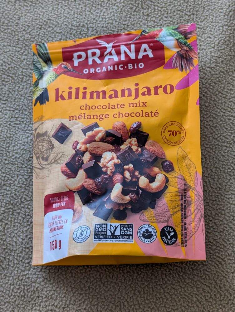 Prana organic (Kilimanjaro) mix. 