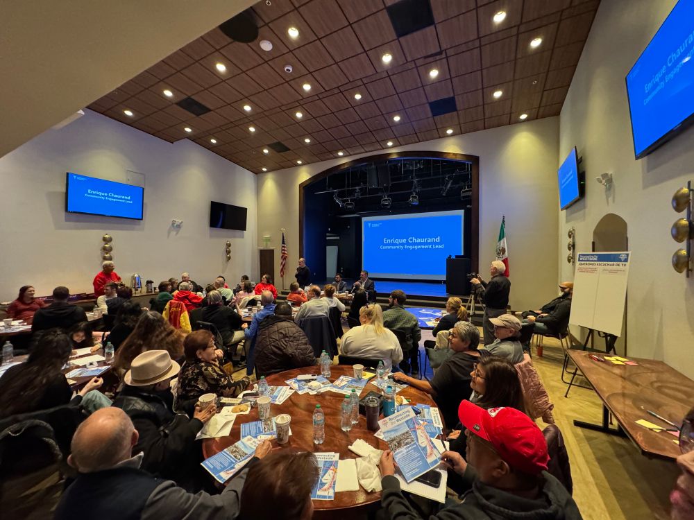 Room of people at the Guadalupe Center