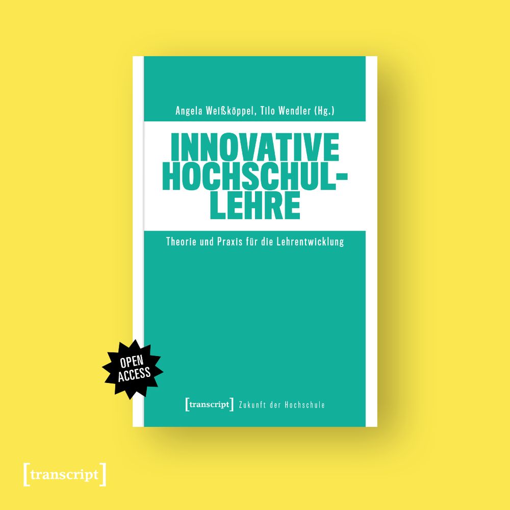 Das Buch-Cover von »Innovative Hochschullehre« auf gelbem Hintergrund.
