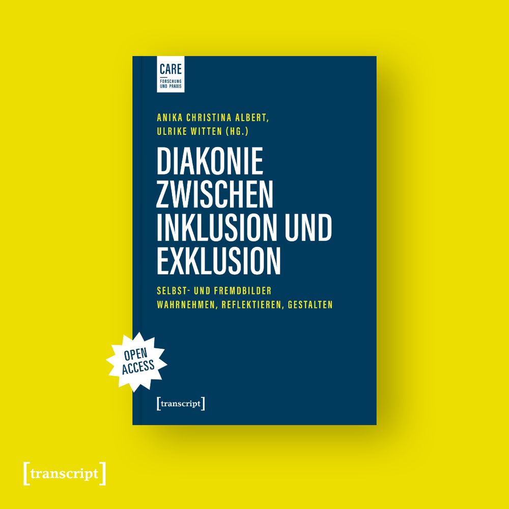 Das Buch-Cover von »Diakonie zwischen Inklusion und Exklusion« auf gelbem Hintergrund.

