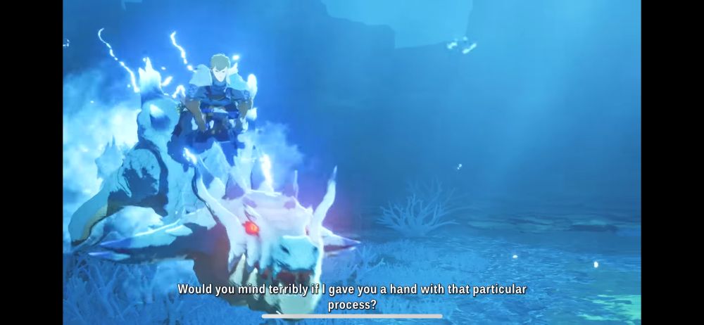 A (Ivory) Lagiacrus doing its Kinship Attack