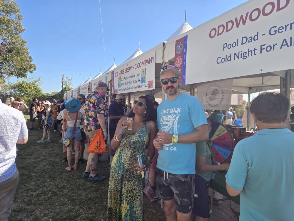 Ruvani and Dusan at Texas Craft Brewers Fest