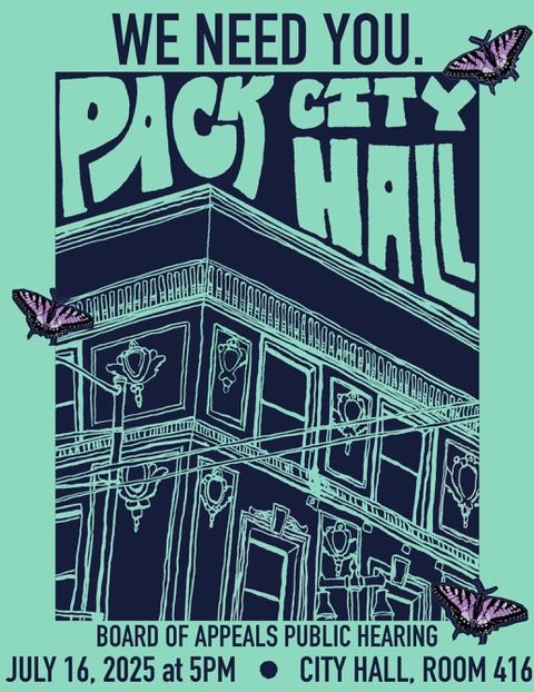 A flyer calling people to action against GEO Group's occupation of the site at 111 Taylor Street in San Francisco.

We Need You! Pack City Hall! Board of Appeals Public Hearing is on July 16th, 2025 at 5PM. Go to City Hall, Room 416.