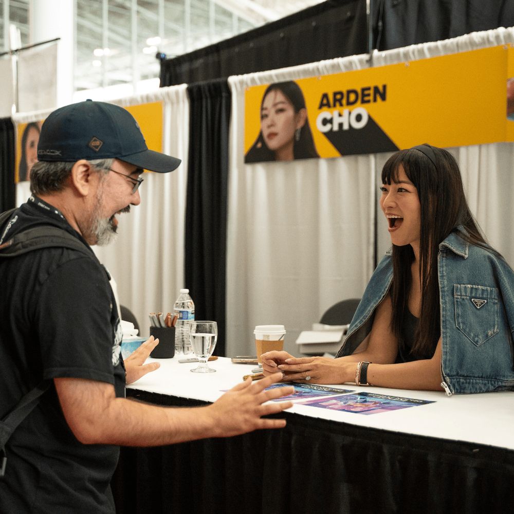 Image of fan meeting Arden Cho