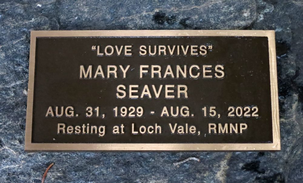 A memorial plaque that reads: 