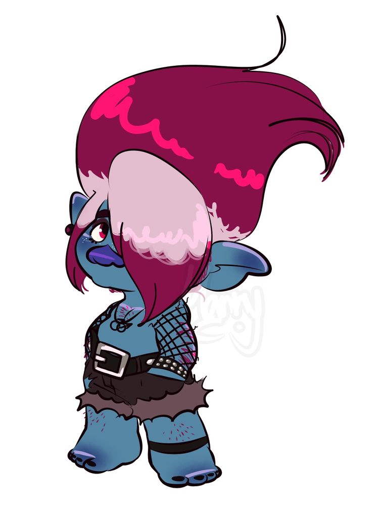 Floyd from Trolls looking at the viewer, hands in his pockets