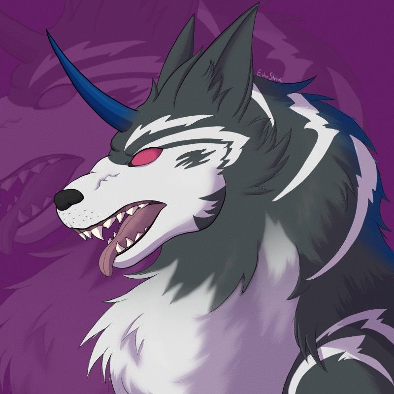 A water element moonlit mutant wolf from the Astral Duo event in NuCarnival.