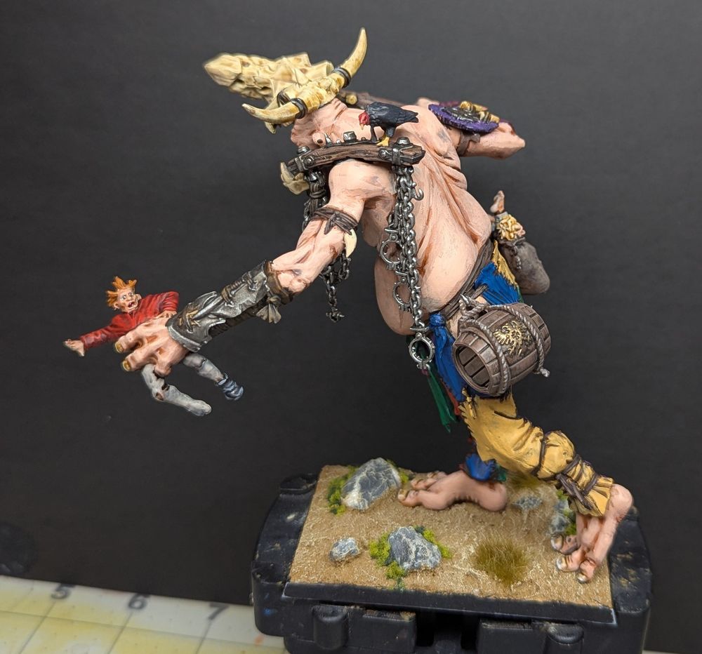 A painted Giant for Warhammer the Old World