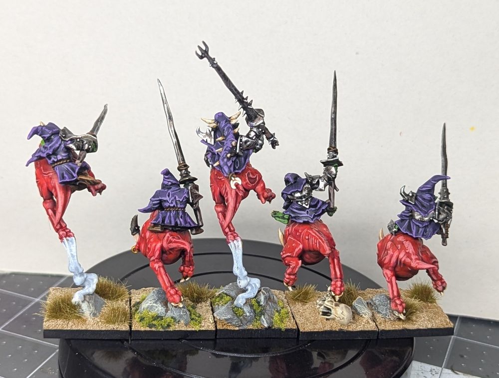 The back side of the same 5 goblins from the first image