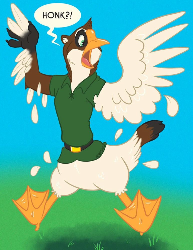 That one time I got transformed into a goose....

Art by Hornbuckle