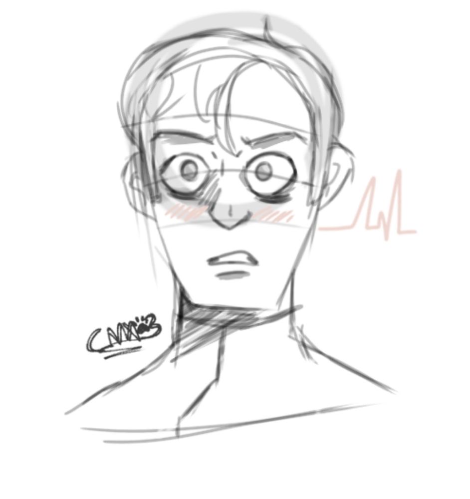 Sketch of Dr Henry Frankenstein from the 1930s Universal studios; Film Frankenstein.