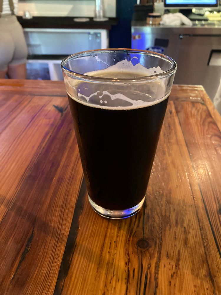 Delicious Porter at the Brewery near work.