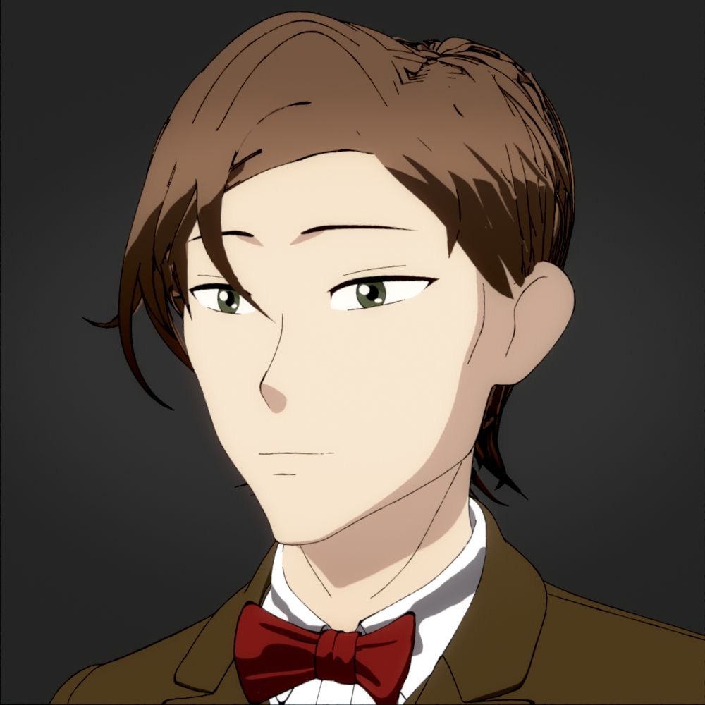 An anime portrait intended to resemble Matt Smith as the Eleventh Doctor.
