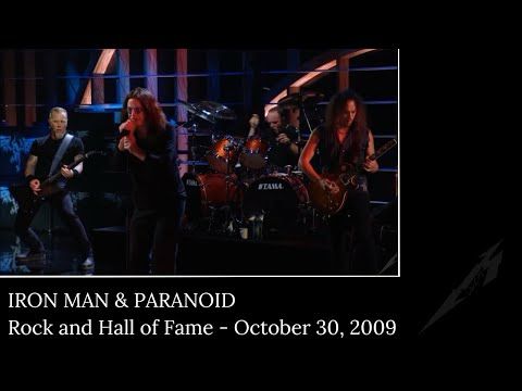 Metallica & Ozzy Osbourne - Iron Man & Paranoid (Rock and Hall of Fame - October 30, 2009)