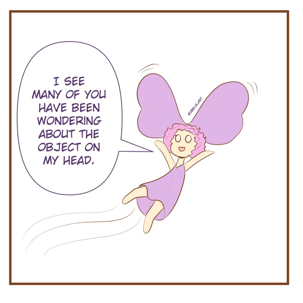 Obelis: I see many of you have been wondering about the object on my head. 