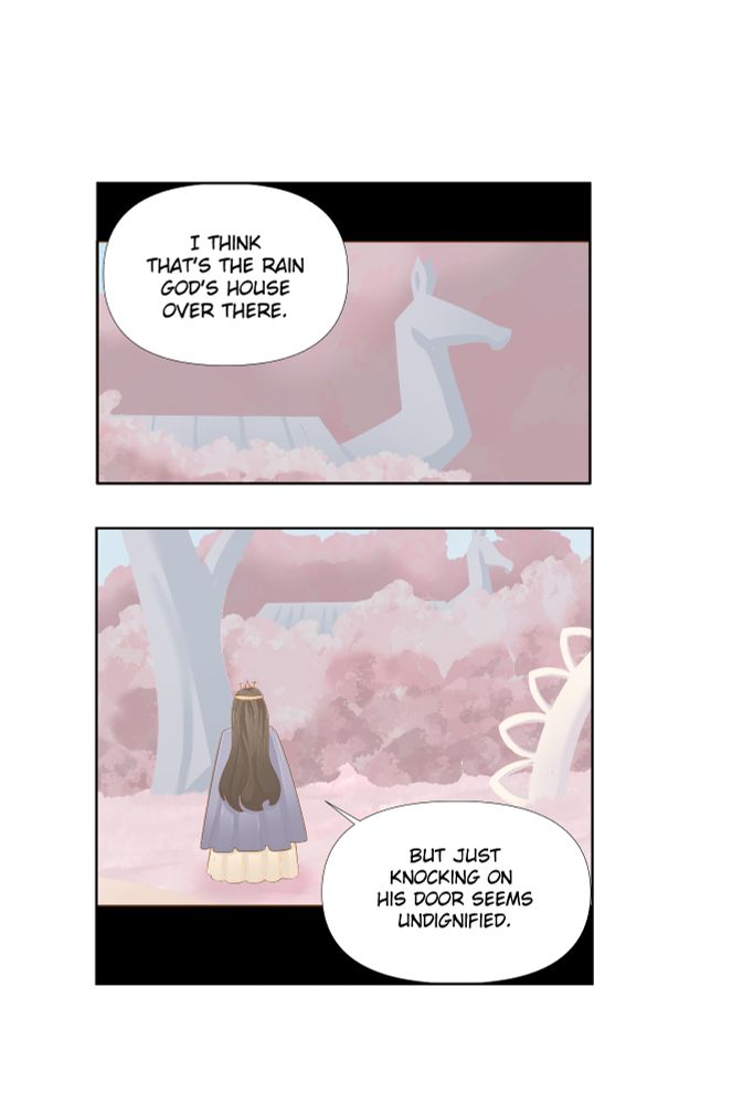 Princess Layta, looking at a house in the distance: I think that's the rain god's house over here. But just knocking on his door seems undignified. 