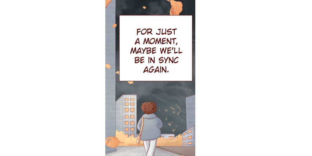 For just a moment, maybe we'll be in sync again. 