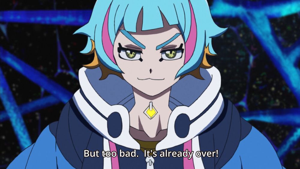 Roboppi com cara de sapeca falanndo "It's already over"