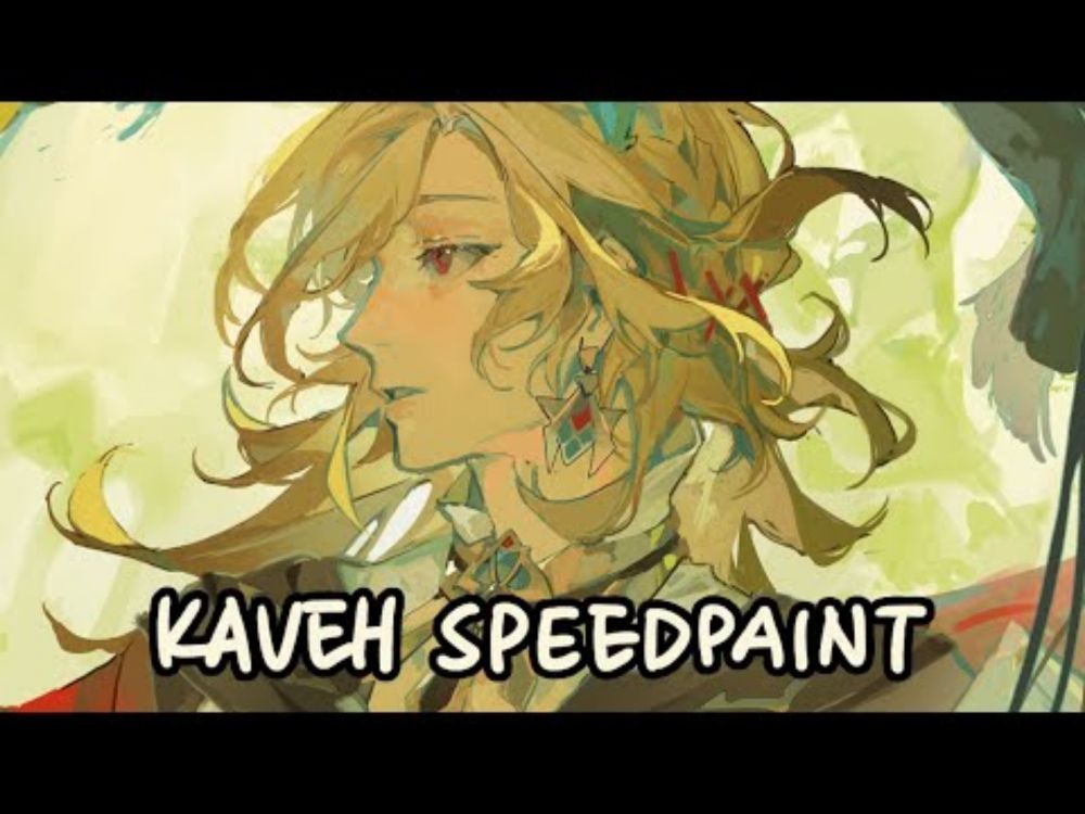 genshin impact - kaveh speedpaint (photoshop)