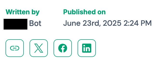 Written by [redacted] Bot
Published on June 23rd, 2025 2:24 PM
Social sharing options: link, X/Twitter, Facebook, LinkedIn
