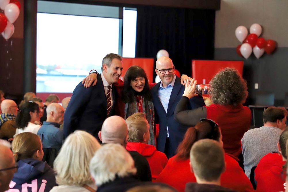 Jim Chalmers at Tasmanian Labor campaign launch.