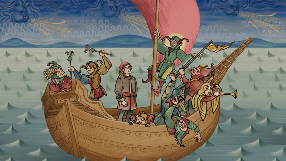 Scene from the game Pentiment. 